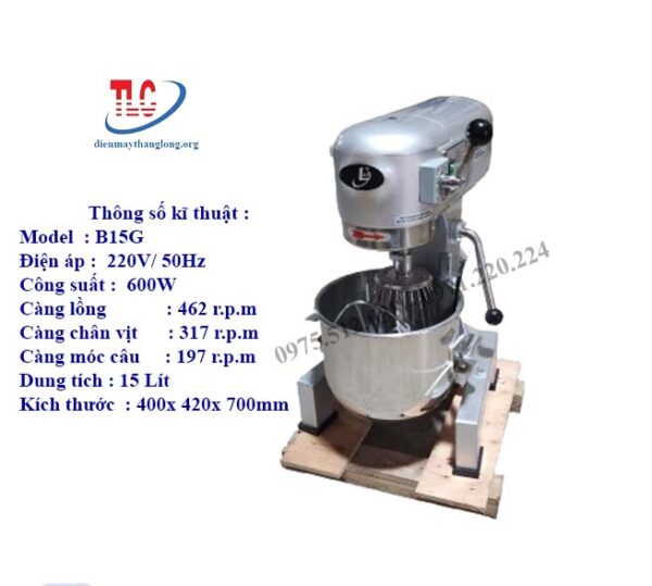 Máy đánh trứng 15 Lít B15G