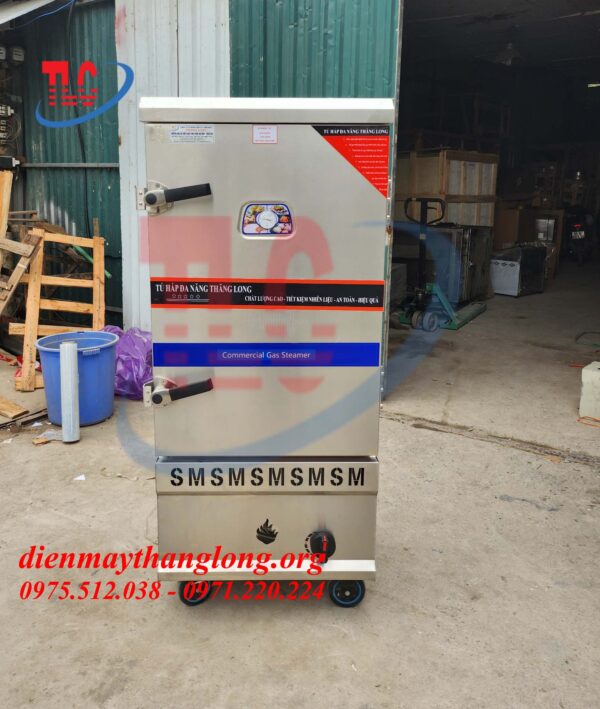 Tủ hấp giò chả 10 khay gas