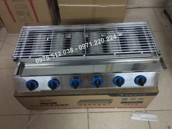 Bếp nướng 6 họng ngắn F005