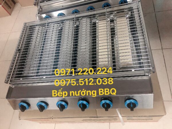 không khói dùng gas 6 họng F006