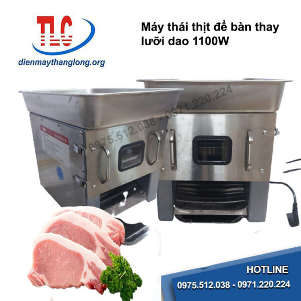 Máy thái thịt tươi sống thay lưỡi dao 1100W