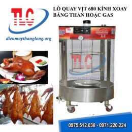 Lò quay vịt 680 kính xoay bằng than hoặc gas