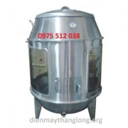Lu quay nướng inox kính dùng than 90