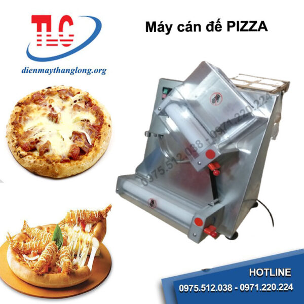 máy cán đế pizza