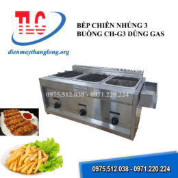Bếp chiên nhúng 3 buồng dùng gas CH-G3