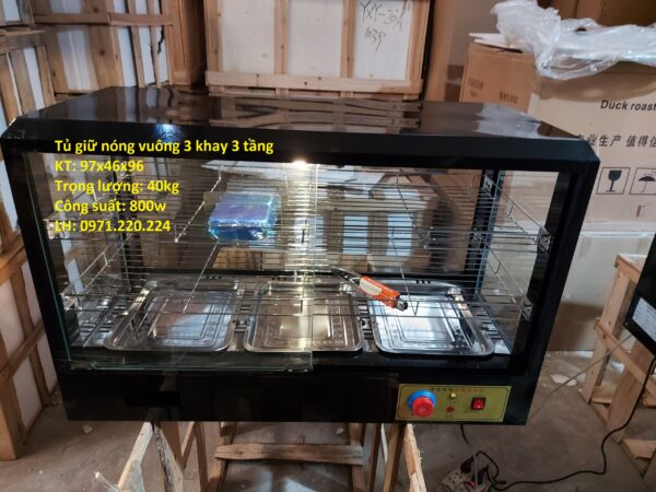 Tủ giữ nóng kính vuông ZH40