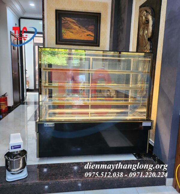 Tủ trưng bày bánh vuông 1.5m - 4 tầng KINCOOL